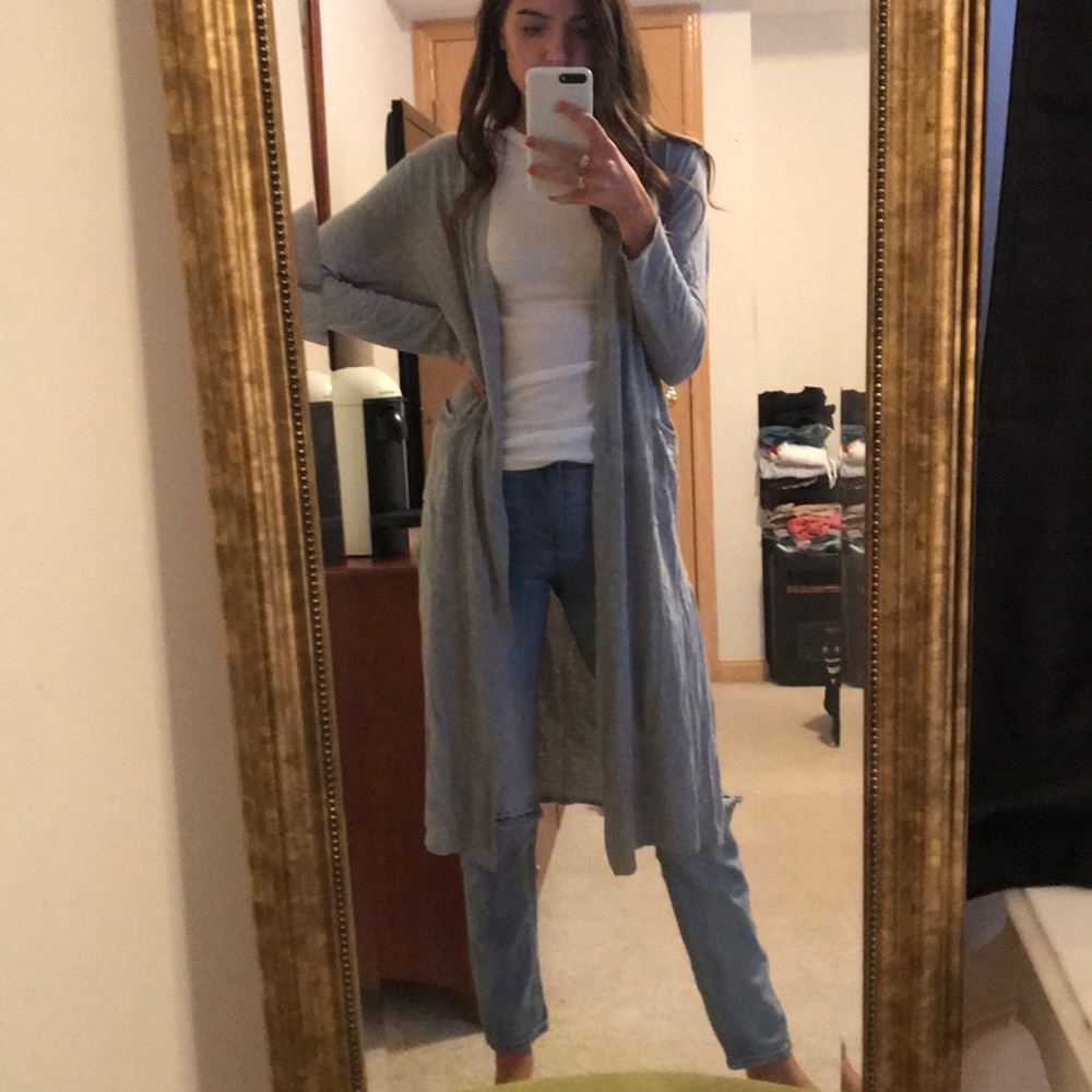 H&M Long Grey Cardigan